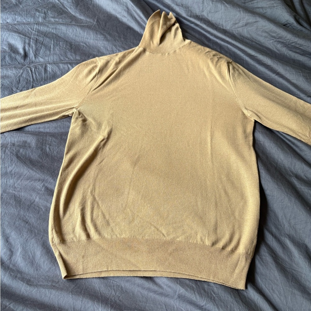 Ralph Lauren turtleneck. Size is XS and color is camel. Barely used.